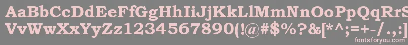 BookmanOldStyleРџРѕР»СѓР¶РёСЂРЅС‹Р№ Font – Pink Fonts on Gray Background