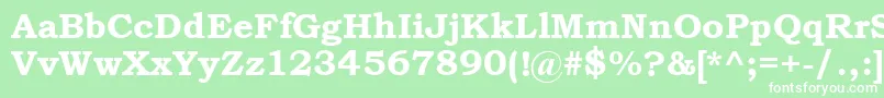 BookmanOldStyleРџРѕР»СѓР¶РёСЂРЅС‹Р№ Font – White Fonts on Green Background