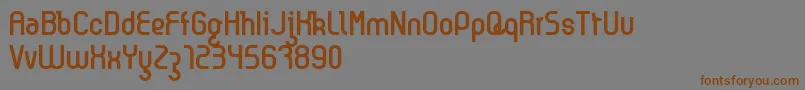 Kyma Font – Brown Fonts on Gray Background