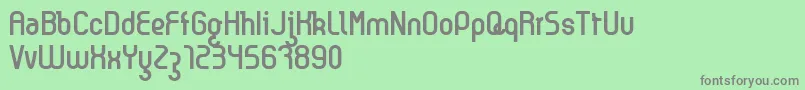 Kyma Font – Gray Fonts on Green Background