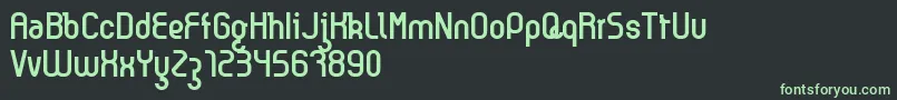Kyma-fontti – vihreät fontit mustalla taustalla