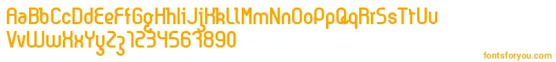 Шрифт Kyma – оранжевые шрифты на белом фоне