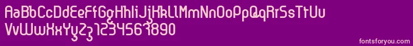Kyma Font – Pink Fonts on Purple Background