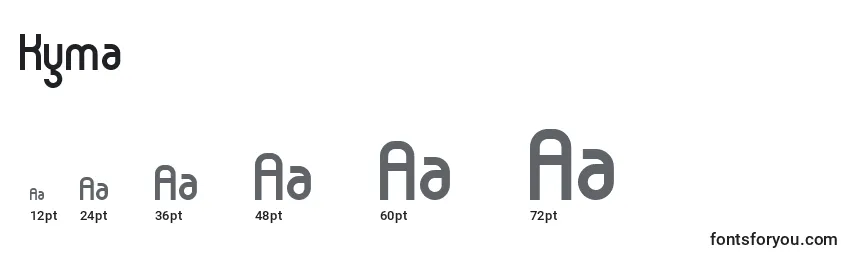 Kyma Font Sizes