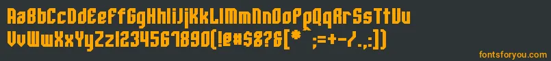 Шрифт WhitestoneBold – оранжевые шрифты на чёрном фоне