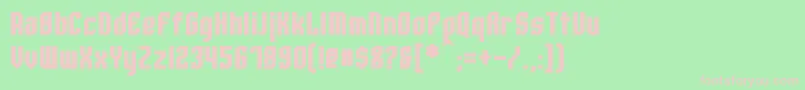 WhitestoneBold Font – Pink Fonts on Green Background