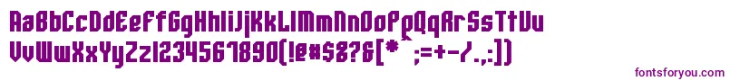 WhitestoneBold Font – Purple Fonts on White Background