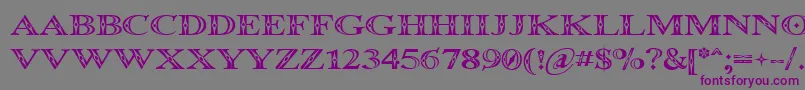 Occoluch Font – Purple Fonts on Gray Background