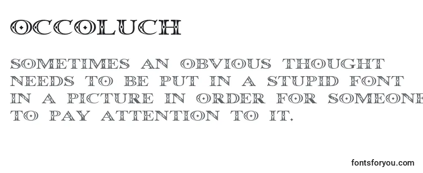 Шрифт Occoluch