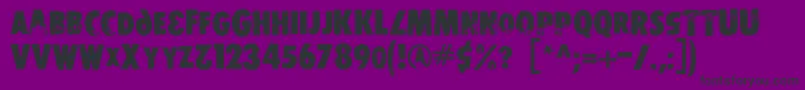 Dsstamper Font – Black Fonts on Purple Background