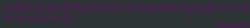 Więcej informacji o czcionce Dawnland.Lamenta Czcionka Dawnland.Lamenta – fioletowe czcionki na czarnym tle