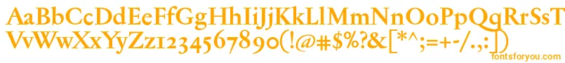 JannontextosfBold Font – Orange Fonts on White Background