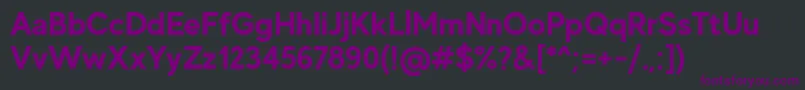 フォントMadeEvolveSansBoldPersonalUse – 黒い背景に紫のフォント