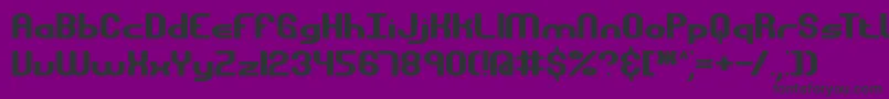 GravitateBrk Font – Black Fonts on Purple Background