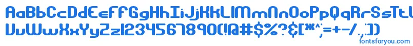 GravitateBrk Font – Blue Fonts on White Background