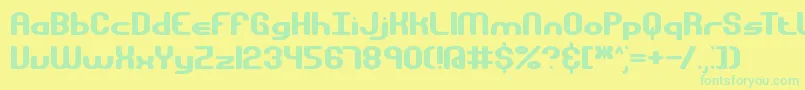 More about GravitateBrk Font GravitateBrk Font – Green Fonts on Yellow Background