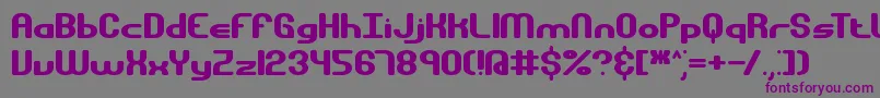 GravitateBrk Font – Purple Fonts on Gray Background