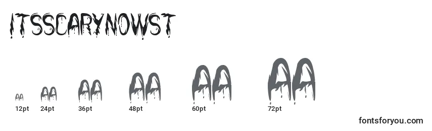 Größen der Schriftart ItsScaryNowSt