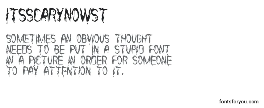 ItsScaryNowSt Font