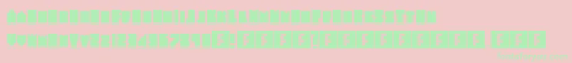 NewWave2009 Font – Green Fonts on Pink Background