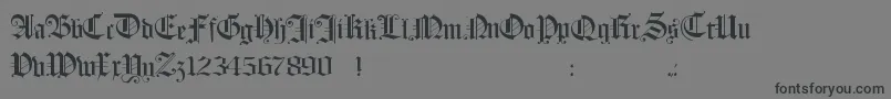 Шрифт Hollandmorlaeu – чёрные шрифты на сером фоне