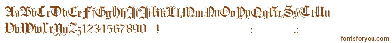 Hollandmorlaeu-fontti – ruskeat fontit