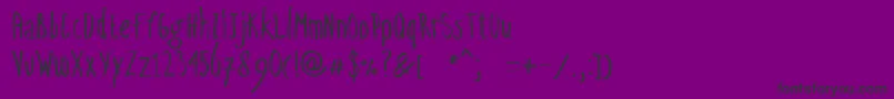 EasyGoing Font – Black Fonts on Purple Background