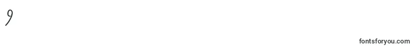 Шрифт EasyGoing – шрифты цифры 9