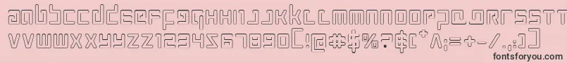 fuente ProkofievOutline – Fuentes Negras Sobre Fondo Rosa