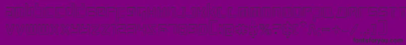 ProkofievOutline Font – Black Fonts on Purple Background