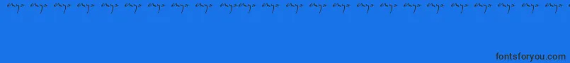 Enyalogo Font – Black Fonts on Blue Background