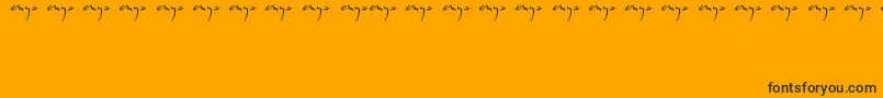 Czcionka Enyalogo – czarne czcionki na pomarańczowym tle