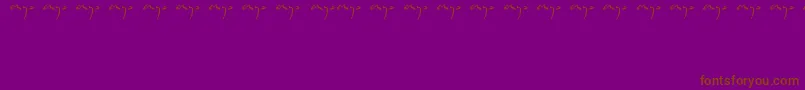 Enyalogo Font – Brown Fonts on Purple Background