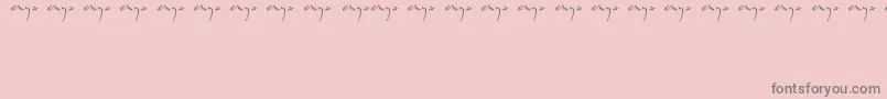 Enyalogo-Schriftart – Graue Schriften auf rosa Hintergrund