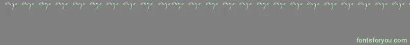Enyalogo-Schriftart – Grüne Schriften auf grauem Hintergrund