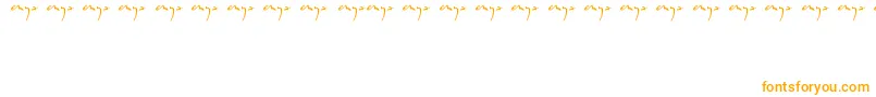 Enyalogo-Schriftart – Orangefarbene Schriften auf weißem Hintergrund