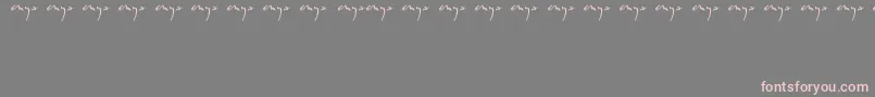 Enyalogo Font – Pink Fonts on Gray Background