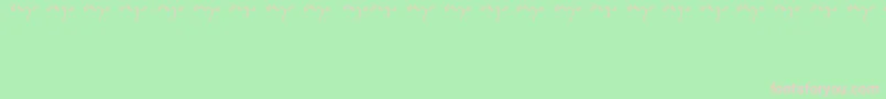 フォントEnyalogo – 緑の背景にピンクのフォント
