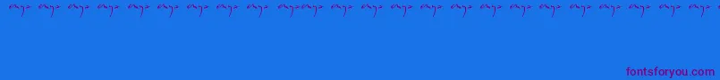 Enyalogo Font – Purple Fonts on Blue Background