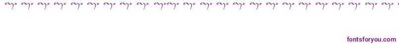 Шрифт Enyalogo – фиолетовые шрифты