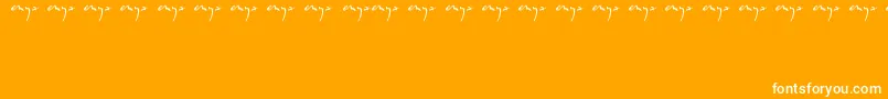 Enyalogo Font – White Fonts on Orange Background