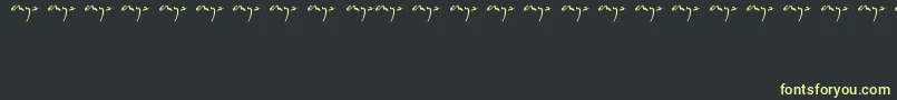 Шрифт Enyalogo – жёлтые шрифты на чёрном фоне