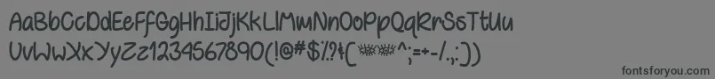 BehindVioletEyesTtf Font – Black Fonts on Gray Background