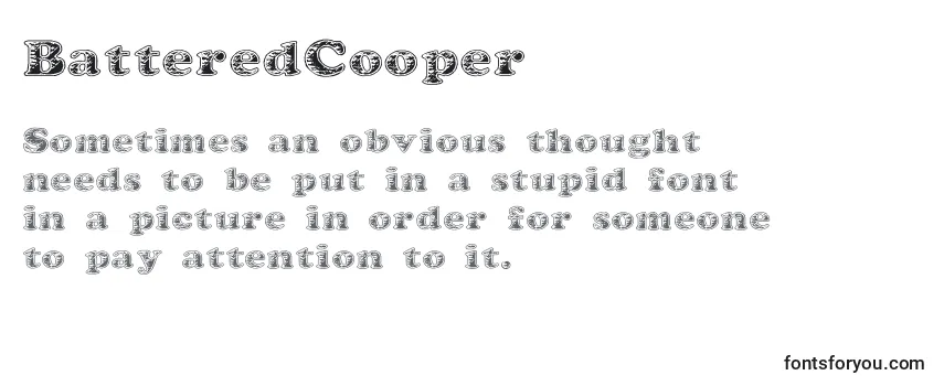 BatteredCooper Font