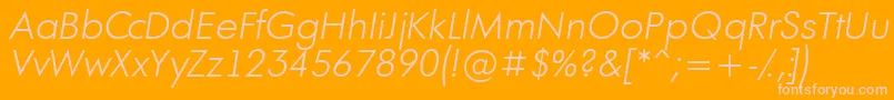 Más sobre la fuente AFuturaortoltLightitalic fuente AFuturaortoltLightitalic – Fuentes Rosadas Sobre Fondo Naranja