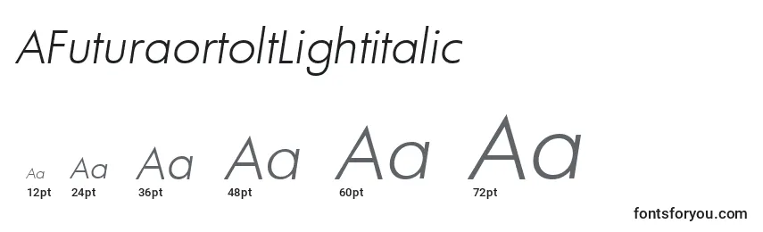 AFuturaortoltLightitalic Font Sizes