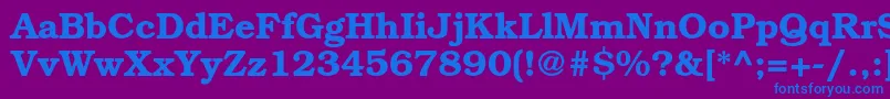 BookmanstdDemi Font – Blue Fonts on Purple Background