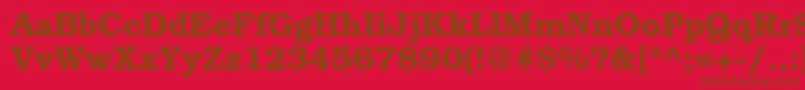 BookmanstdDemi-fontti – ruskeat fontit punaisella taustalla