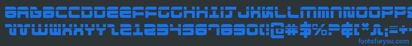 Direktorlaser Font – Blue Fonts on Black Background