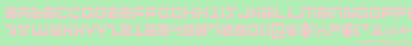Direktorlaser-fontti – vaaleanpunaiset fontit vihreällä taustalla